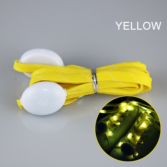 Rabais Qaailabf Lacets Lumineux à DEL Imitation Nylon Lacets Fluorescents