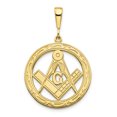 thumbnail image 1 of 10k Solid Masonic Symbol Charm 10C750 (35mm x 23mm), 1 of 3