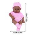 thumbnail image 3 of Xihbxyly Muñeca Bebé de Vinilo, 7,87 Pulgadas, Suave, Diseño Realista con Ropa y Chupete, Ideal para Fotografía, Regalo de Cumpleaños y Navidad, 20 Cm., 3 of 7
