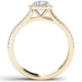 thumbnail image 3 of 1 Carat T.W. Diamond Single Halo 14kt Yellow Gold Engagement Ring, 3 of 5