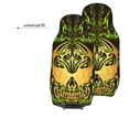thumbnail image 6 of XMXT 2Pcs Car Seat Cover Decor Protector, Skeleton Flame Tribal Print Front Seat Covers for Cars SUVs, Universal Fit, 6 of 9