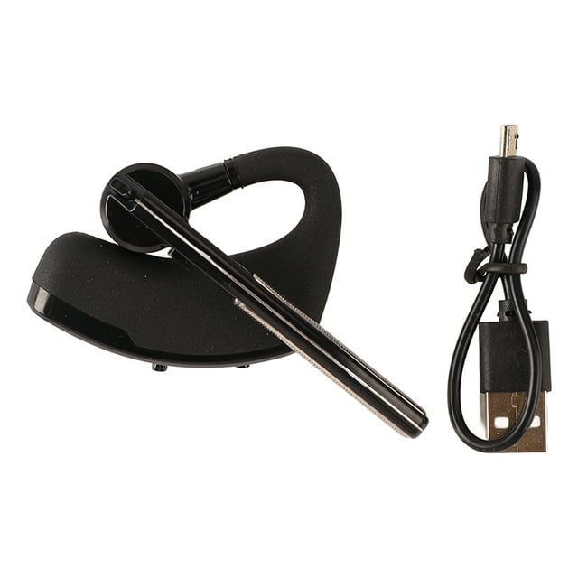 Auricular Bluetooth estéreo con cancelación de ruido, ajustable a 180 grados, inalámbrico, para negocios, para oficina y conducción.
