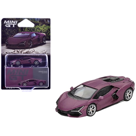 Lamborghini Revuelto Viola 30th Matt Purple Metallic Limited Edition 1/64 Diecast Model Car by Mini GT