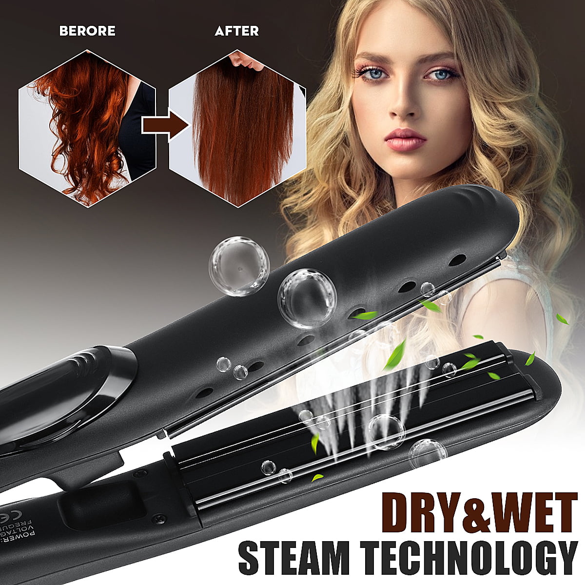 Hair straightener with steam фото 81