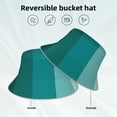 thumbnail image 2 of Bingfone Teal Color Bucket Hat for Men Women,Packable Reversible Printed Sun Hats,Fisherman Outdoor Travel Hiking Beach Caps, 2 of 7