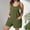 Army Green, variant on Tbopshirt Pants for Women Plus Size Plus Size Womens Fashion Summer Solid Casual Sleeveless Suspender Short Jumpsuit Loose Causal Pants
