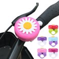 thumbnail image 4 of EeaseCA 1pc Ring Bell Chrysanthemum Pattern Bike Bell Ring Bell Accessory (Rosy White), 4 of 8