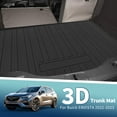 thumbnail image 2 of Unique Bargains Flat Face Cargo Liner Rear Trunk Mat Trunk Cargo Luggage Boot Tray Mat Vertical Stripes Pattern for Buick Envista 2022-2023 Anti-Slip, 2 of 7