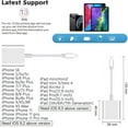 thumbnail image 3 of PENGXIANG USB Camera Adapter  USB Female OTG Adapter Compatible with /iPad  Portable USB Adapter for  with Charging Port  No App Plug and Play (White), 3 of 7