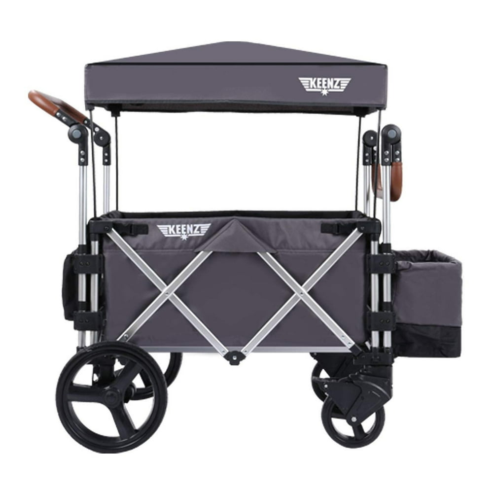 Keenz 7S Push Pull Baby Toddler Kids Wheeled Stroller Wagon with Canopy