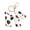 Keychain, variant on Unique Spotted Dog PU Leather Keychain Bag Accessory For Car Keys And Purse Charm Featuring Strong Metal Clip