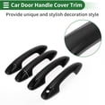 thumbnail image 3 of Recubrimiento de manija de puerta de automóvil Unique Bargains, recubrimiento de manija de puerta lateral, para Toyota RAV4 2013-2018, ABS negro 1 juego, 3 of 6