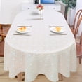 thumbnail image 3 of Oval Tablecloth 54x72in for Oval Table Waterproof Table Cloths for Dining Room Indoor Outdoor Table Cloth, 3 of 6