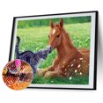 thumbnail image 2 of Cuadros Decorativos 5D DIY Diamond Painting Kits Horse Full Round Drill Wall Decor Art Crafts Mosaico Likrtyny embutido en tela, 2 of 9
