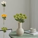 thumbnail image 1 of Ramo de flores de diente de león artificial | Falsos dientes de león de simulación para decoración del hogar, bodas, oficinas, arreglos de interiores | Paquete de 6 | 15.35 pulgadas | Blanco, 1 of 5