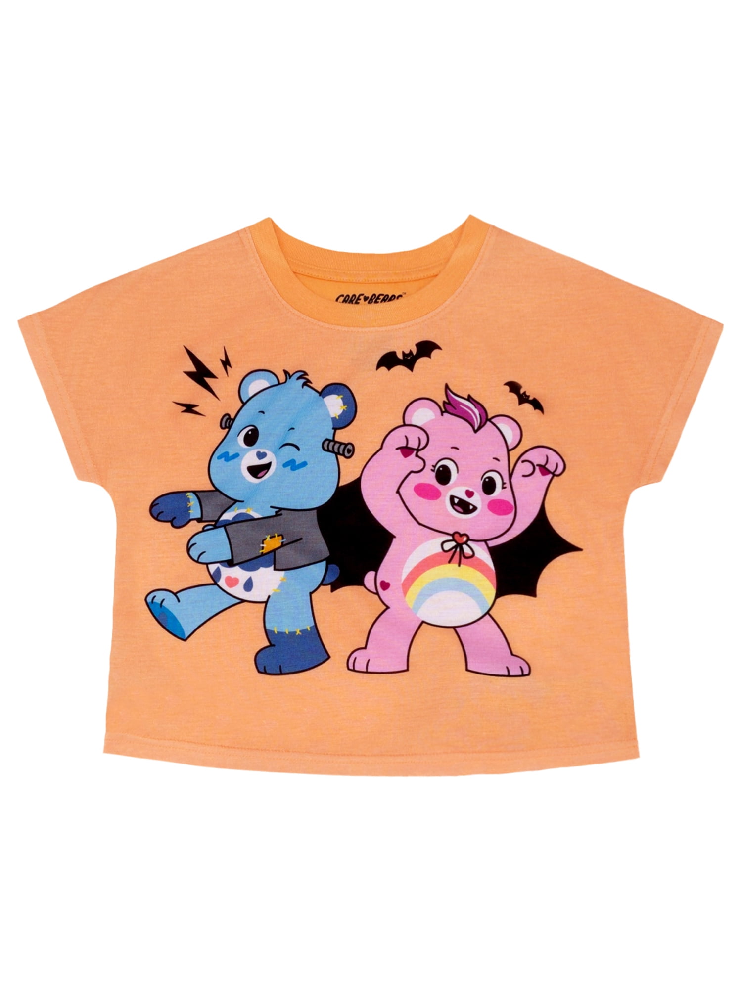 Care Bears Girls Short Sleeve Top and Short Pajama Set, 2-Piece, Sizes 4-12