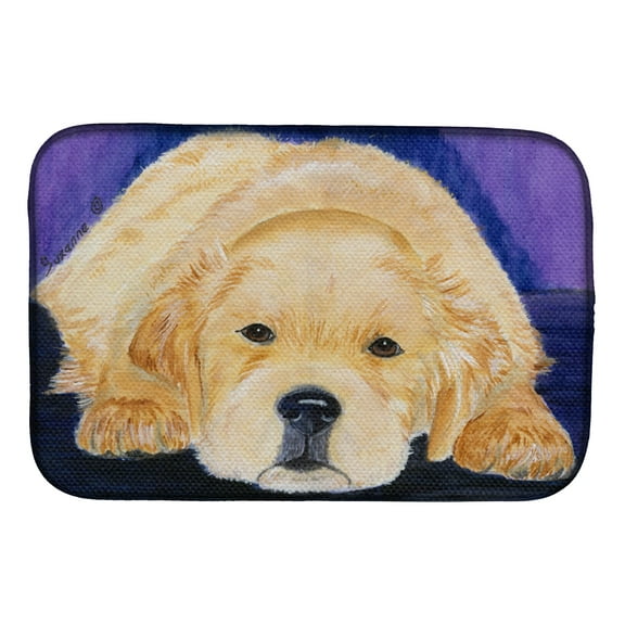 Golden Retriever Dish Drying Mat