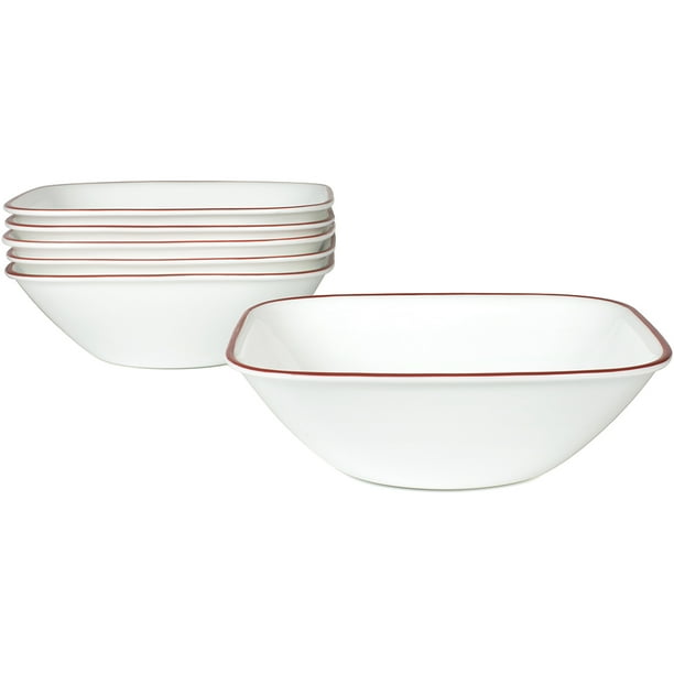 Corelle Square Splendor 22oz Soup Bowl, Set of 6