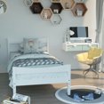 thumbnail image 3 of Gymax Twin Size Platform Bed Frame Foundation w/Headboard &Wood Slat Support White, 3 of 8