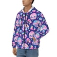 thumbnail image 3 of Kdxio colorful Skull mushroom rainbow Print Men Hoodies Casual Hoodies for Men with Zip Pockets Full Zip Long Sleeve Sweatshirt Sports Hooded Jacket-Large, 3 of 5