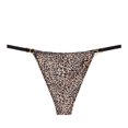thumbnail image 1 of Pantalones de yoga fitness de seda helada sin costuras con tanga ajustada con estampado de leopardo sexy, de secado rápido, 1 of 4