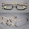 thumbnail image 2 of Womens Mens Pure Titanium Glasses Frames Rectangle Eyeglasses Frames, 2 of 2