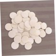 thumbnail image 4 of Minkissy 100Pcs Wooden Chips Round Craft Slices Yellow Perfect for Hanging Tags and Decorations, 4 of 8