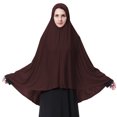 thumbnail image 1 of Colección Musulmana Hijab Khimar Pañuelo para Mujeres, Banderas de Estilo Largo en 12 Colores, Poliéster Suave para el Uso Diario Modesto, 1 of 8