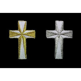 Adove 10 Pcs Cross Patch Cross Embroidered Applique Decorative Iron on  Clothing Embroidered Patches Cross Medieval Gothic 