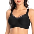 thumbnail image 1 of Soft Bra Underwear Thin Breathable Soft Water Drop Cup Upper Support Gathers Bra, 1 of 4
