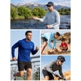 thumbnail image 4 of BASSDASH UPF 50+ Men’s UV Sun Protection Long Sleeve Performance Fishing Hoodie Hooded Shirts, 4 of 7