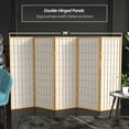 thumbnail image 5 of Red Lantern 4 ft. Short Window Pane Shoji Screen - Natural - 5 Panels, 5 of 7