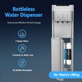 thumbnail image 2 of IKT Self Cleaning Bottleless Water Cooler Dispenser with 4 Stage Water Filter 3 Temperature Settings Silver, 2 of 7