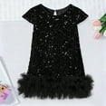 thumbnail image 2 of UAYOTSE Girls Sequin Dress A Line Sparkly Sleeveless Wedding Gown Party Dresses For Girls,Sizes 7-8 Years, 2 of 7