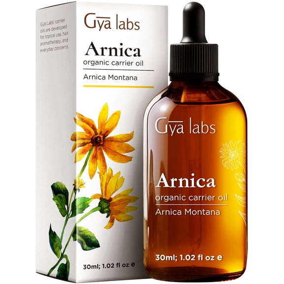 Gya Labs Arnica Carrier Oil (30ml) for Hair, Skin, Face, Scalp & Body Massage