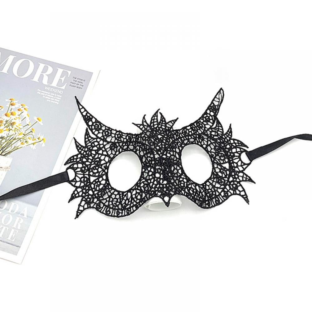 Black Masquerade Ball Mask Women Men Eye Cute Xmas Stretchy Party Masked Dress 