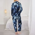 thumbnail image 5 of Junzan Blueberry Print Womens Pajama Sets,Long Sleeve Button Down For Women Pjs 2 Piece, 5 of 9