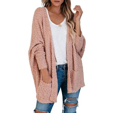 Time and Tru Women's Fashion Cable Cardigan - Walmart.com