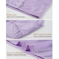 thumbnail image 6 of INNERSY Lace Underwear for Women Plus Size XL-4XL High Waisted Silky Stretch Briefs 3-Pack(XX-Large,Purple Blush), 6 of 8