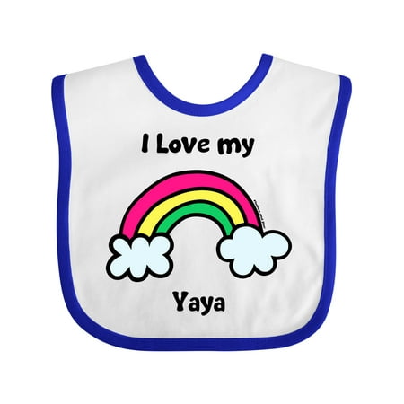 

Inktastic I Love My Yaya Gift Baby Boy or Baby Girl Bib