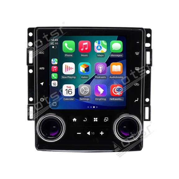 Aotsr 10.4 Inch Multimedia Player For Corvette C6 2005-2013 Car Radio CarPlay Vertical Screen Android 13 GPS Navigation Head Unit Auto