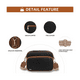 thumbnail image 3 of Bolsa Bandolera Crossbody Mariconera Moda Mujer Belug, Negro/Café, 3 of 5