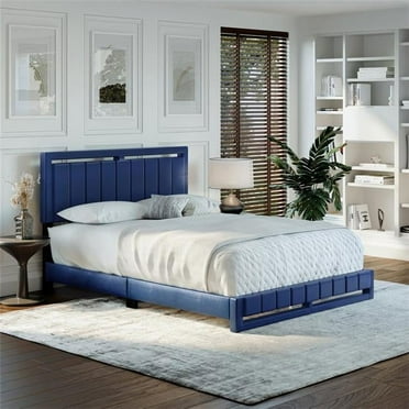 Boyd Sleep Beau Faux Leather Upholstered Platform Bed
