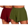 thumbnail image 2 of Aloohaidyvio Workout Shorts for Women Clearance,2 Pc Women's Cotton Elastic Sport Shorts Yoga Running Workout Shorts Summer Athletic Pant with Drawstring and Pockets, 2 of 3