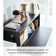 thumbnail image 5 of Yamazaki Home Bread Box - Wide, Black, Steel, 32L, Supports 22 pounds, No Assembly, 5 of 7