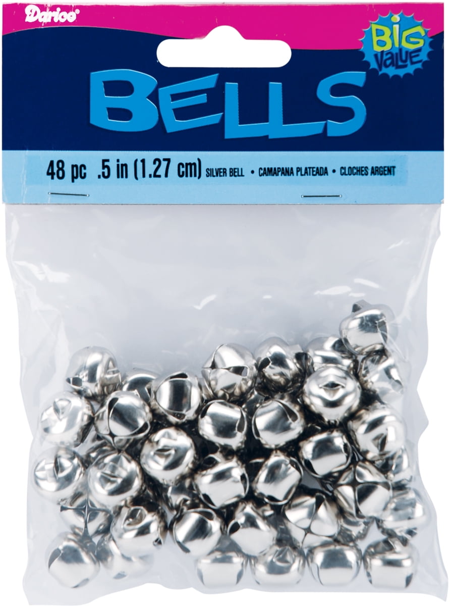 Silver Jingle Bells 1/2 inch