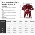 thumbnail image 4 of Bixox Men's Christmas Tree Buffalo Plaid Printed Short Sleeve Skinny Athletic T-Shirt, 4 of 6