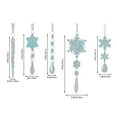 thumbnail image 3 of hulanddfd Christmas Crystal Ornaments, Simulation Snowflake and Icicle Pendant Window Christmas Tree Decoration Snowflake Suncatchers for Xmas Tree Winter Party Decor（5pcs) Blue, 3 of 7