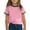 Pink, variant on Ltctricy Girls Boys' T-Shirts Unisex Children Fashion Short Sleeve Crew Neck Casual Tees Loose Summer Tops 3-14 Years