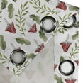 thumbnail image 4 of Ambesonne Mushroom Grommet Curtain, Leaves Forest Elements, 50" x 84", Reseda Green Ruby, 4 of 6